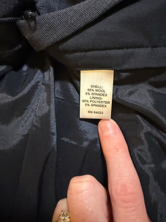 Banana Republic Navy Wide-Leg Women’s Jean Look Alike Trousers - Picture 4 of 4